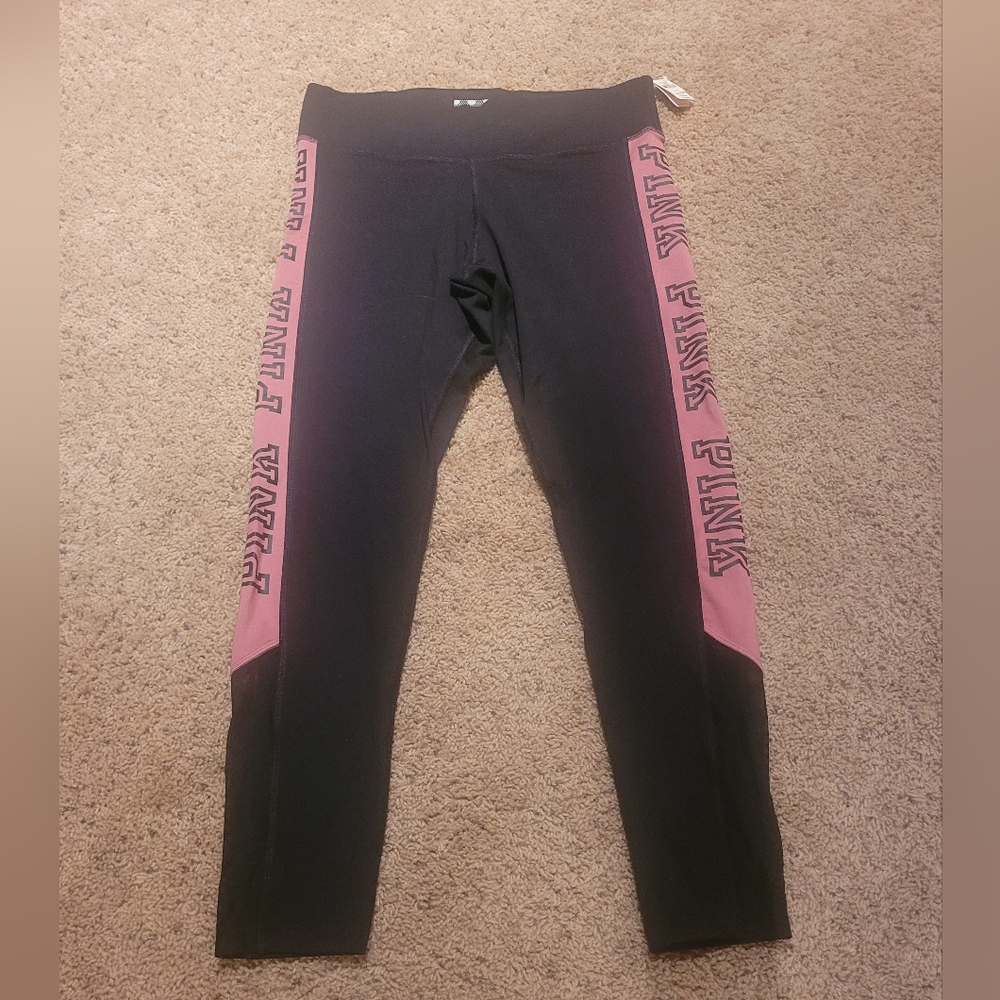 Black and Pink PINK Leggings